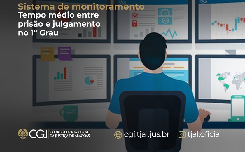 Justiça lança painel que monitora tempo entre prisão e julgamento