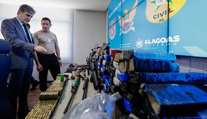 SSP apresenta resultado da operação que apreendeu drogas, armas e munições