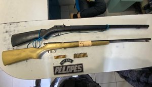 Operação Hefesto prende três suspeitos de comercializar armas e munições no sertão