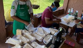Restaurante Ecológico produz máscaras de proteção para doação