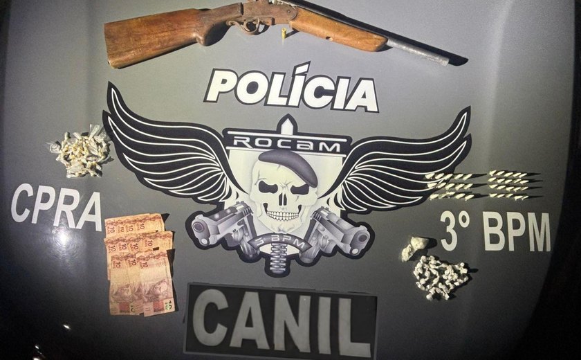 Ações da PM resultam na apreensão de 23 armas em diferentes municípios de Alagoas