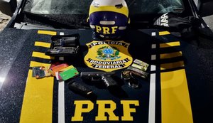 PRF prende homem por porte ilegal de arma e estelionato em Rio Largo