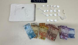 Suspeito de envolvimento com homicídios é preso com drogas