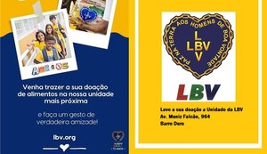 Amigo Solidário: LBV faz mobilização nacional para combater a fome nesta quarta-feira, 20