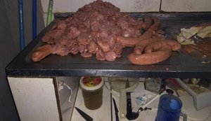 Vigilância Sanitária interdita pizzaria e apreende produtos impróprios para consumo