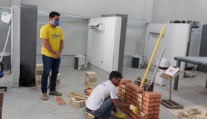Senai promove simulado da Worldskills para alunos da área de Construção Civil