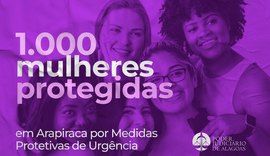 Mil mulheres já foram protegidas por medida protetiva de urgência em Arapiraca