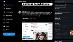 Twitter começa a liberar novo design na internet para todo mundo