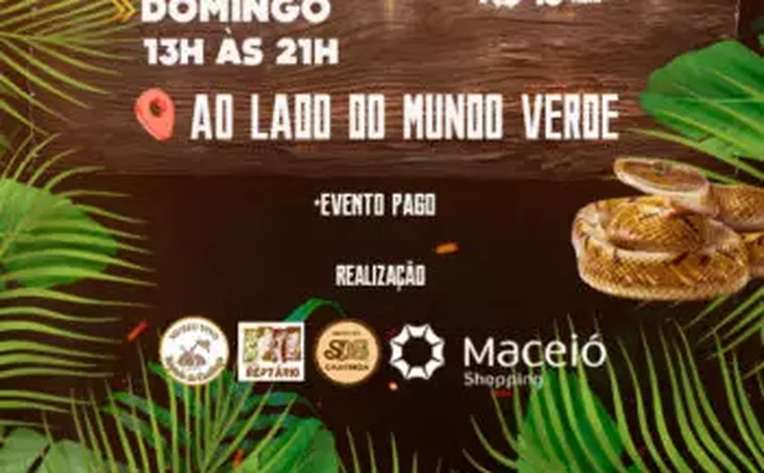 Exposição Mundo dos Répteis até dia 15 de janeiro