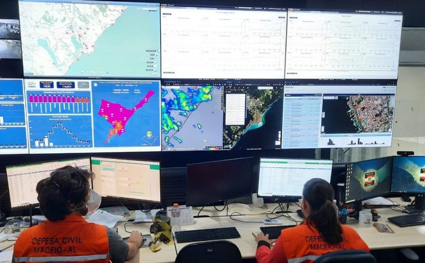 Chuvas em Maceió: Defesa Civil entra em nível operacional de alerta máximo