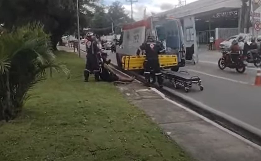 Acidente Deixa Motociclista Ferido Na Avenida Fernandes Lima