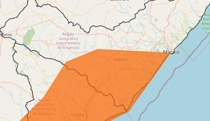 Inmet emite alerta laranja de chuvas para 37 municípios de Alagoas