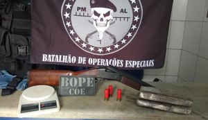 Jovem de 19 anos é detido em Rio Largo por tráfico de entorpecentes