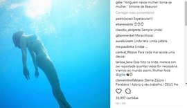 Giselle Itié tem fotos nuas excluídas do Instagram e reclama: 'Vocês me dão vergonha'