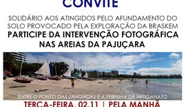 Intervenção fotográfica na Pajuçara homenageia moradores dos bairros com rachaduras