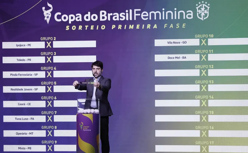 Com dois times alagoanos, Copa do Brasil Feminina tem confrontos da 1ª fase definidos