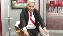 Apresentador que infartou após atacar maconheiros volta à TV em caixão