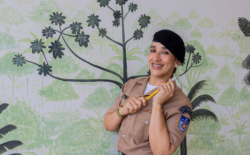 Policial militar de Alagoas dá cores aos sentimentos por meio da pintura