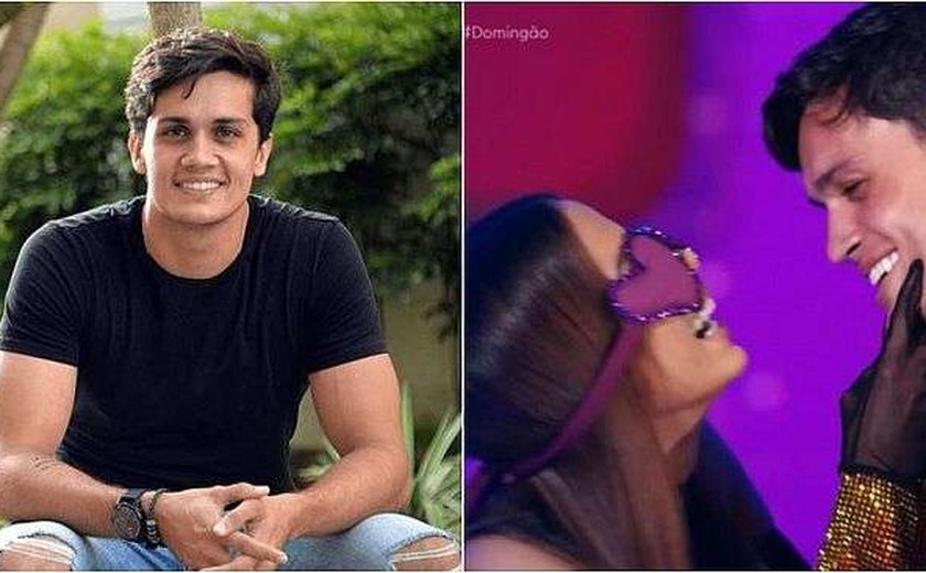 Poeta alagoano é o crush de Anitta e beija cantora no palco do 'Domingão com Huck'