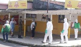 Covid: Exército volta a Palmeira dos Índios para desinfecção de ruas e locais públicos