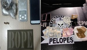BOPE e 1ª CPM/I prendem suspeitos de comercializarem drogas em suas residências
