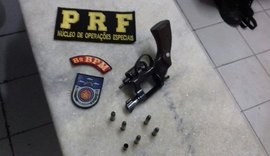Polícia Rodoviária Federal apreende arma e droga nas rodovias de Alagoas