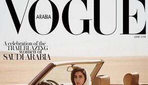 'Vogue' gera polêmica em capa com princesa saudita em carro conversível