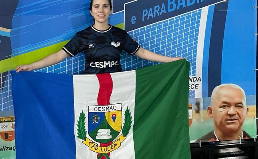 Aluna de Direito do Cesmac conquista três medalhas na Copa Interclubes de Badminton e Parabadminton