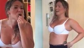 Fani exibe o corpo e o bumbum maior após ganhar 15kg: 'Gordinha sexy'