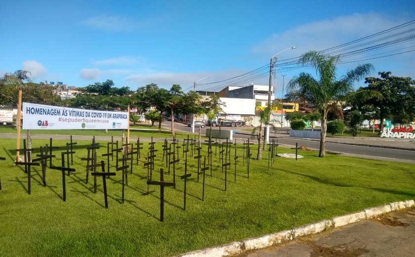 Defensoria, Coren e OAB promovem ato simbólico em homenagem às vítimas do Covid-19