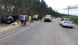 Colisão frontal na rodovia AL-410 deixa dois homens mortos e três feridos em Atalaia