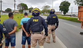 Mais dois veículos são recuperados e três homens são detidos pela PRF em Alagoas