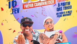Tapera tem folia pré-carnavalesca nesta quinta, com trio elétrico, orquestra de frevo e duas grandes atrações
