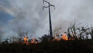 Queimadas deixam mais de 165 mil consumidores sem energia em Alagoas