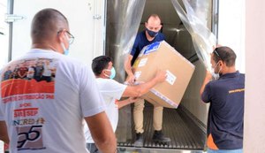 Mais 71.370 doses de vacinas contra a Covid-19 chegam a Alagoas