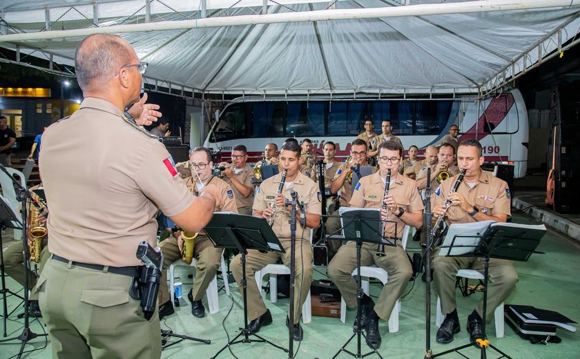 Banda da PM leva música e cultura ao município de Batalha em apresentação especial