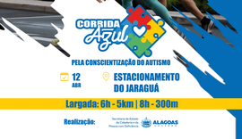 Governo de Alagoas promove a 1ª Corrida Azul pela conscientização do autismo neste sábado
