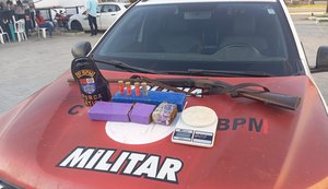 PM registra prisões, apreende três armas de fogo e drogas e recupera veículos na capital e interior