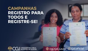 CGJ/AL garantiu registro civil a quase 5 mil pessoas em AL em 2023