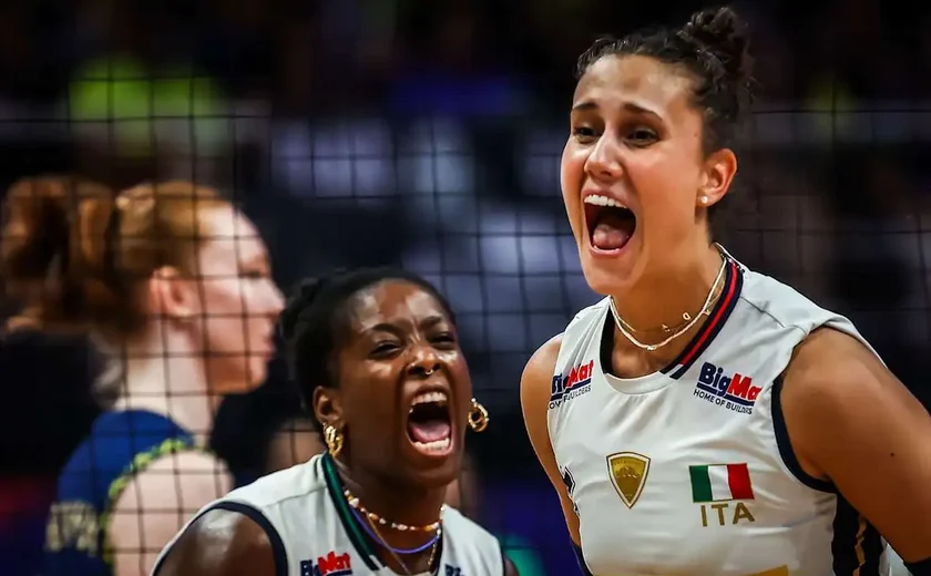 Brasil perde para a Itália pela Liga das Nações de vôlei feminino