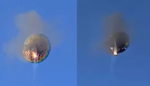 Balão pega fogo, cai e mata 8 pessoas em Praia Grande