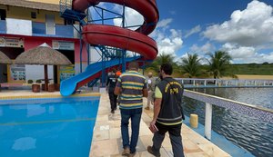FPI do Rio São Francisco interdita parque aquático em Girau do Ponciano