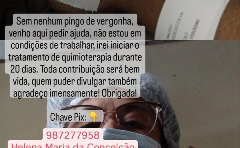 Alagoana que trabalha como ambulante solicita ajuda financeira para tratamento em Curitiba