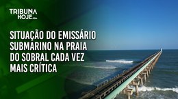 Situação do Emissário Submarino na praia do Sobral é cada vez mais crítica