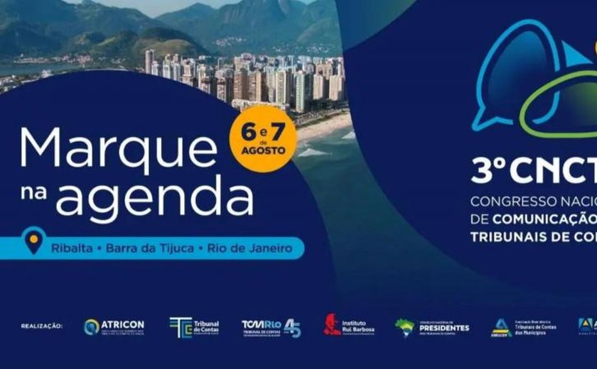 TCE/AL participa do III CNCTC com cobertura da TV Cidadã e da Comunicação