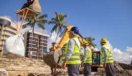 Obras de contenção da maré causam interdição da orla de Maceió no domingo (23)
