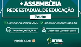 Rede estadual de educação de Alagoas paralisa na próxima terça-feira