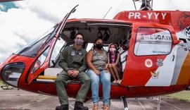 Médico do Samu Aeromédico reencontra criança que socorreu há três meses