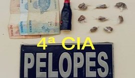PM apreende menor por suspeita de tráfico de drogas em Cajueiro