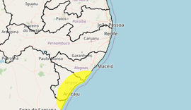 Inmet emite novo alerta de chuvas para 16 cidades alagoanas